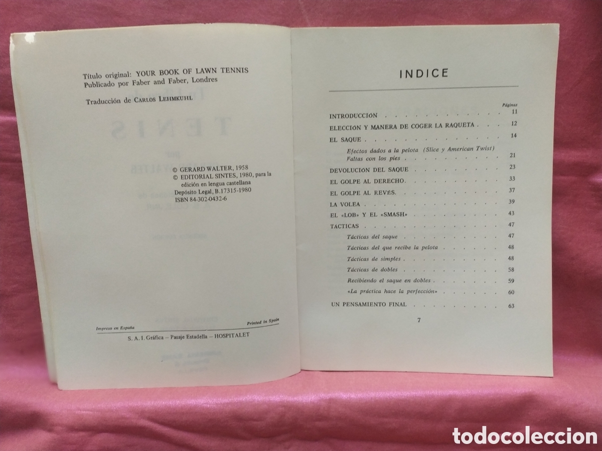 Coleccionismo deportivo: Tu libro de tenis de Gerard Walter - Foto 3