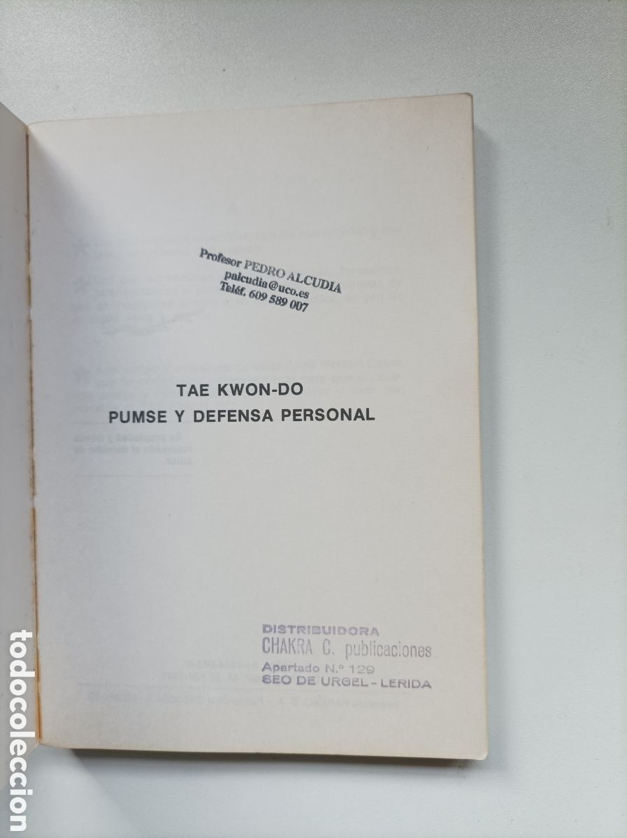 Coleccionismo deportivo: Tae Kwon Do : Pumse y defensa personal - Lee, Won Il. - Foto 2
