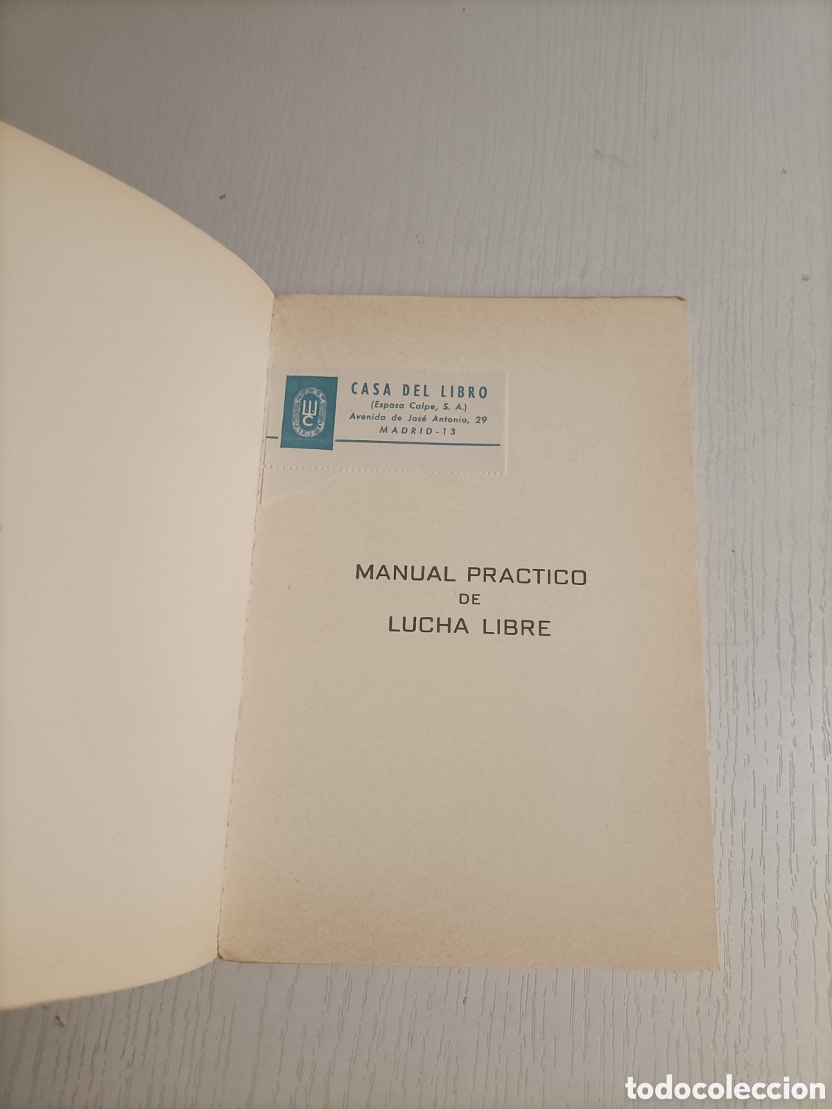Coleccionismo deportivo: Manual pr&aacute;ctico de lucha libre G.Gallagher . Orientalismo - Foto 6