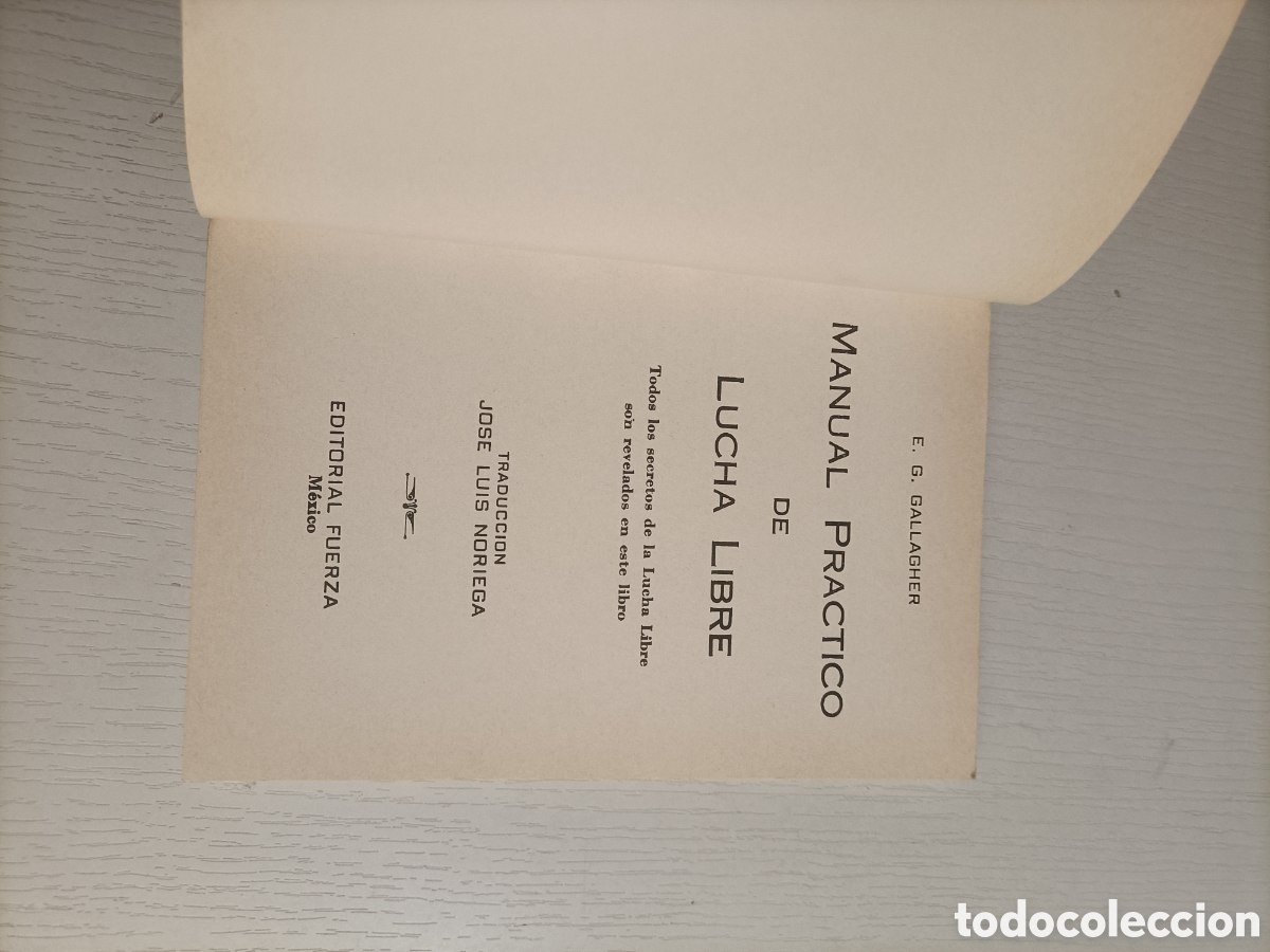 Coleccionismo deportivo: Manual pr&aacute;ctico de lucha libre G.Gallagher . Orientalismo - Foto 7