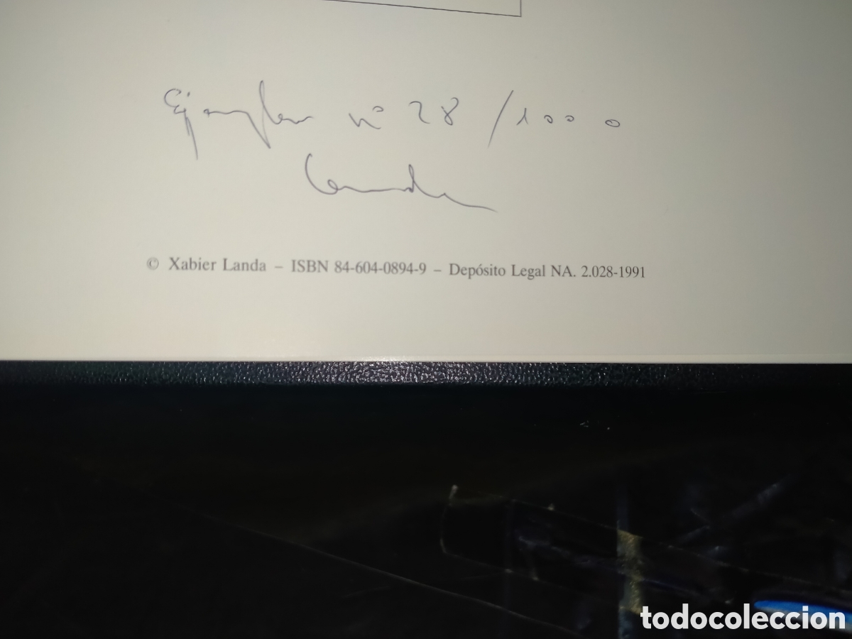 Coleccionismo deportivo: XABIER LANDA. PELOTARI .AUTOEDICI&Oacute;N - Foto 2