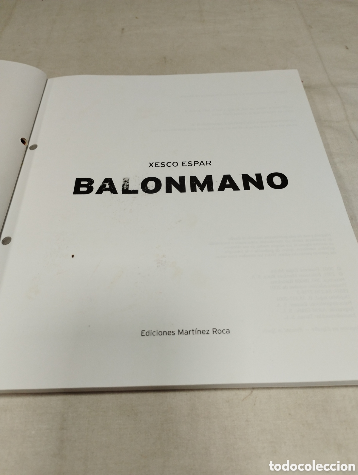 Coleccionismo deportivo: Balonmano. Xesco Espar, 2001 - Foto 2