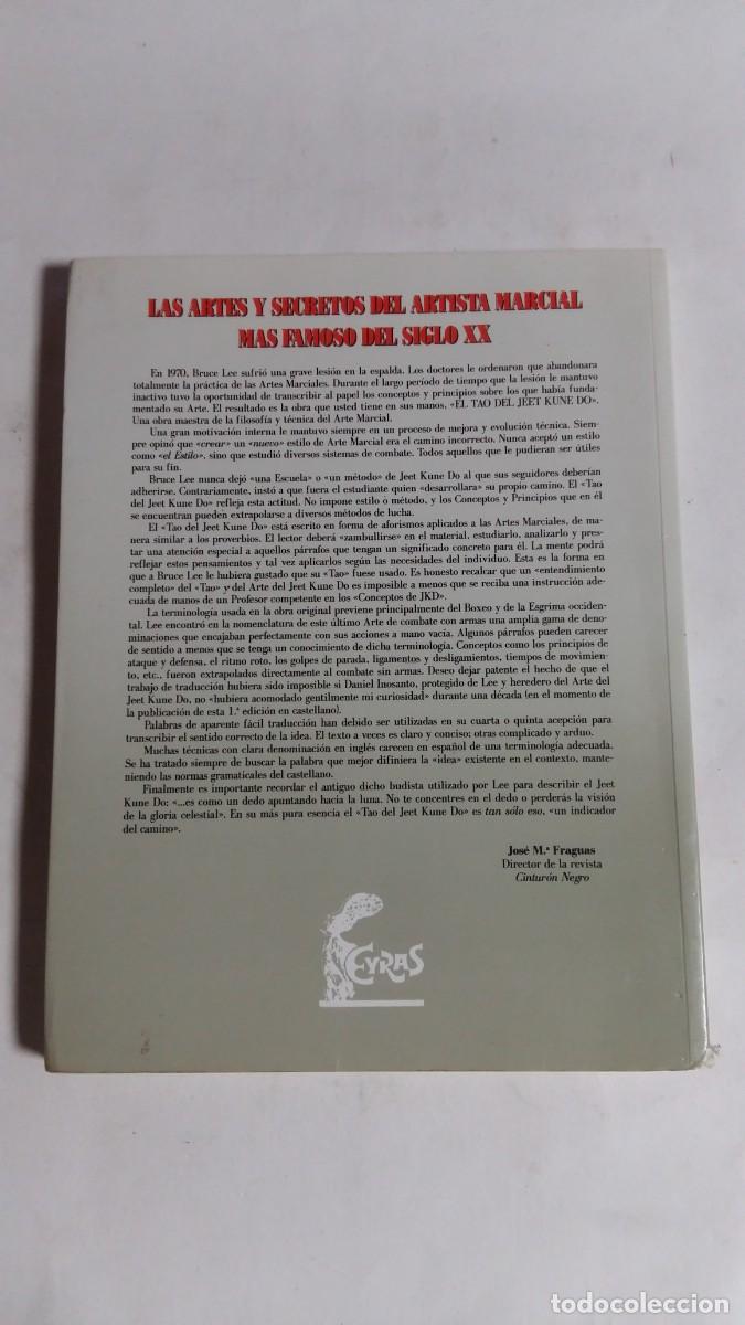 Coleccionismo deportivo: Bruce Lee, El Tao del Jeet Kune Do, Editorial Eyras - Foto 2