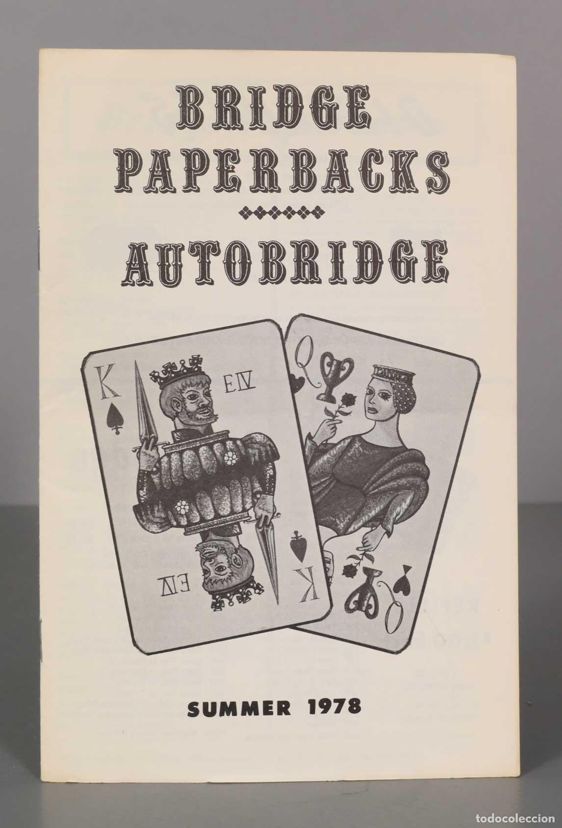 Coleccionismo deportivo: BRIDGE PAPERBACKS AUTOBRIDGE SUMMER 1978 - Foto 1