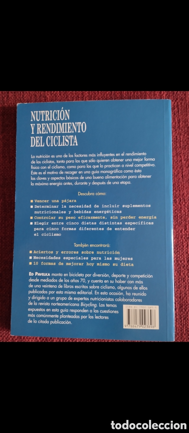 Coleccionismo deportivo: &rdquo;Nutrici&oacute;n Y Rendimiento Del Ciclista&rdquo;. - Foto 2