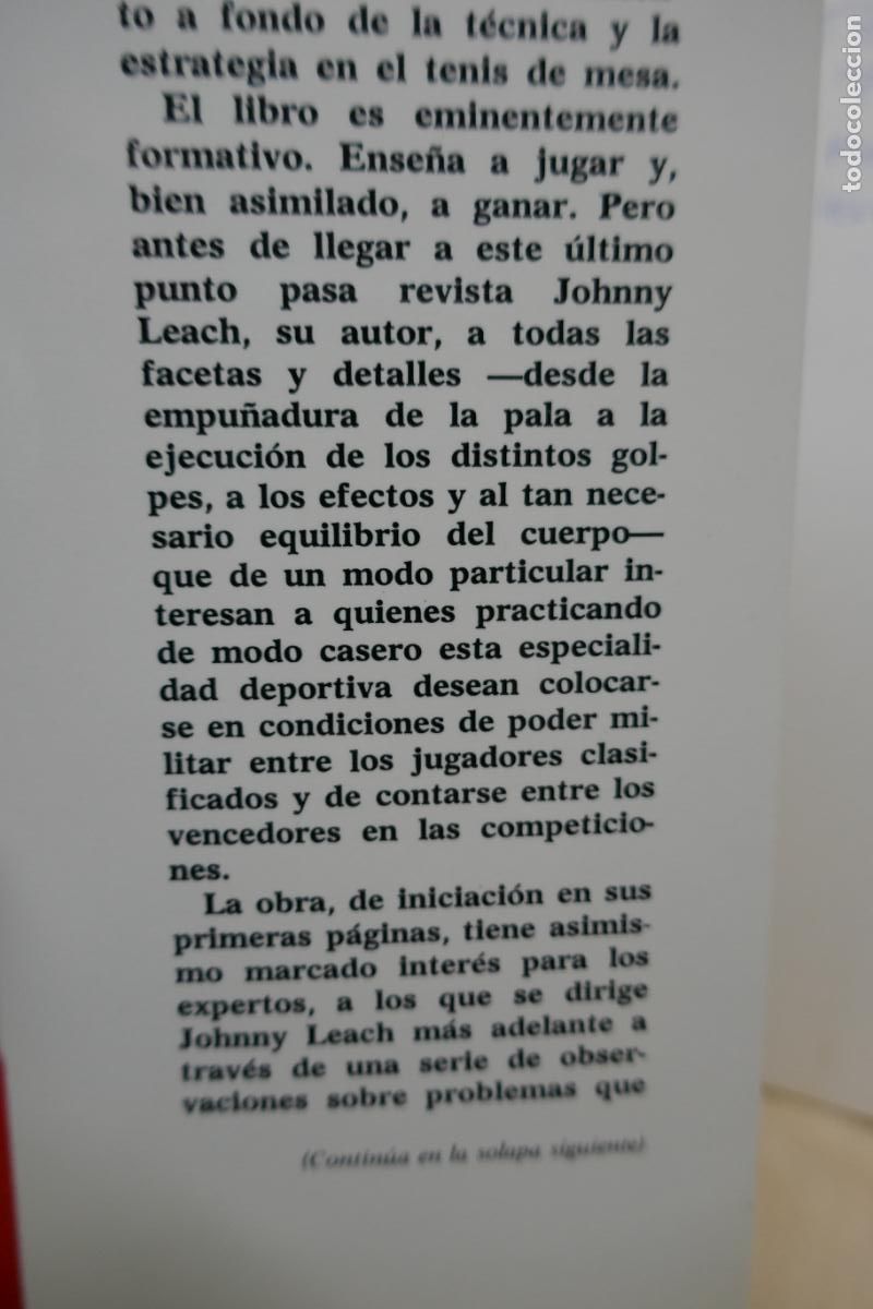 Coleccionismo deportivo: TENIS DE MESA - LEACH Johnny. - Foto 5