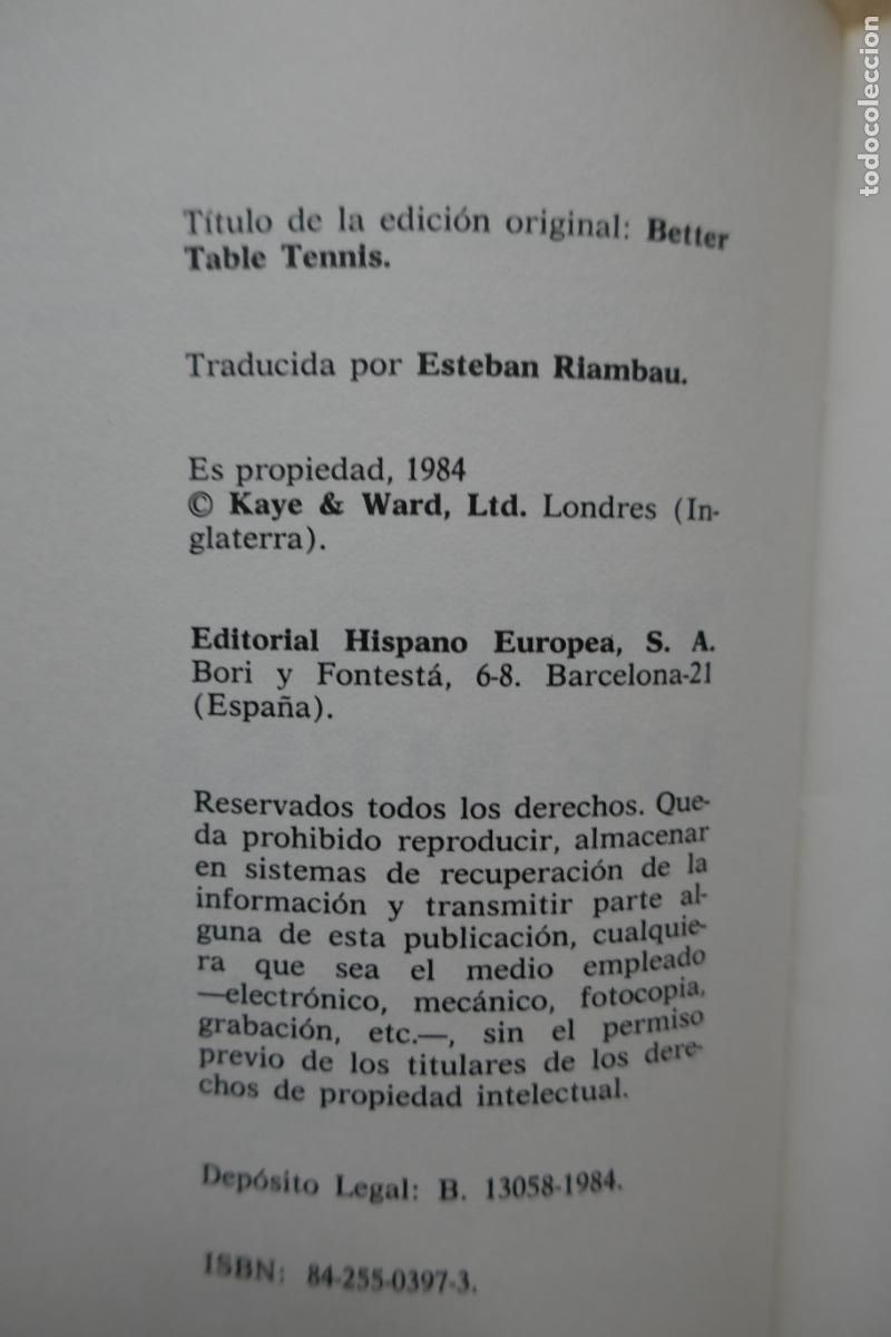 Coleccionismo deportivo: TENIS DE MESA - LEACH Johnny. - Foto 11