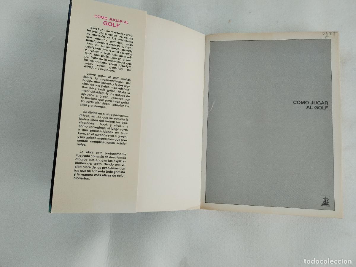 Coleccionismo deportivo: como jugar al golf, b. lewis - c179 - Foto 7