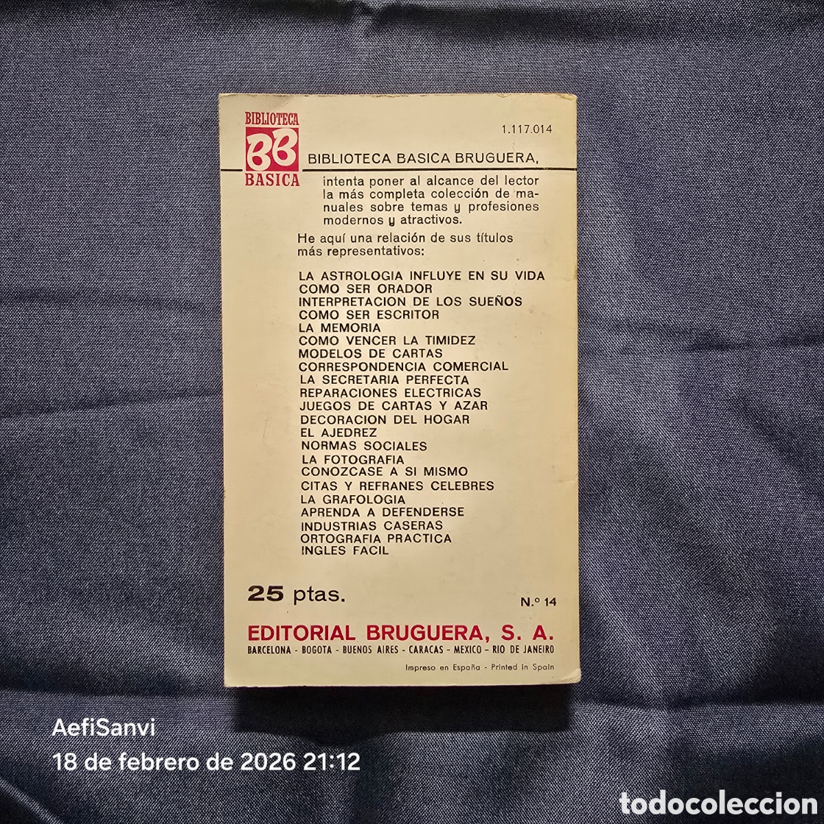 Coleccionismo deportivo: APRENDA A DEFENDERSE (BRUGUERA) - Foto 2