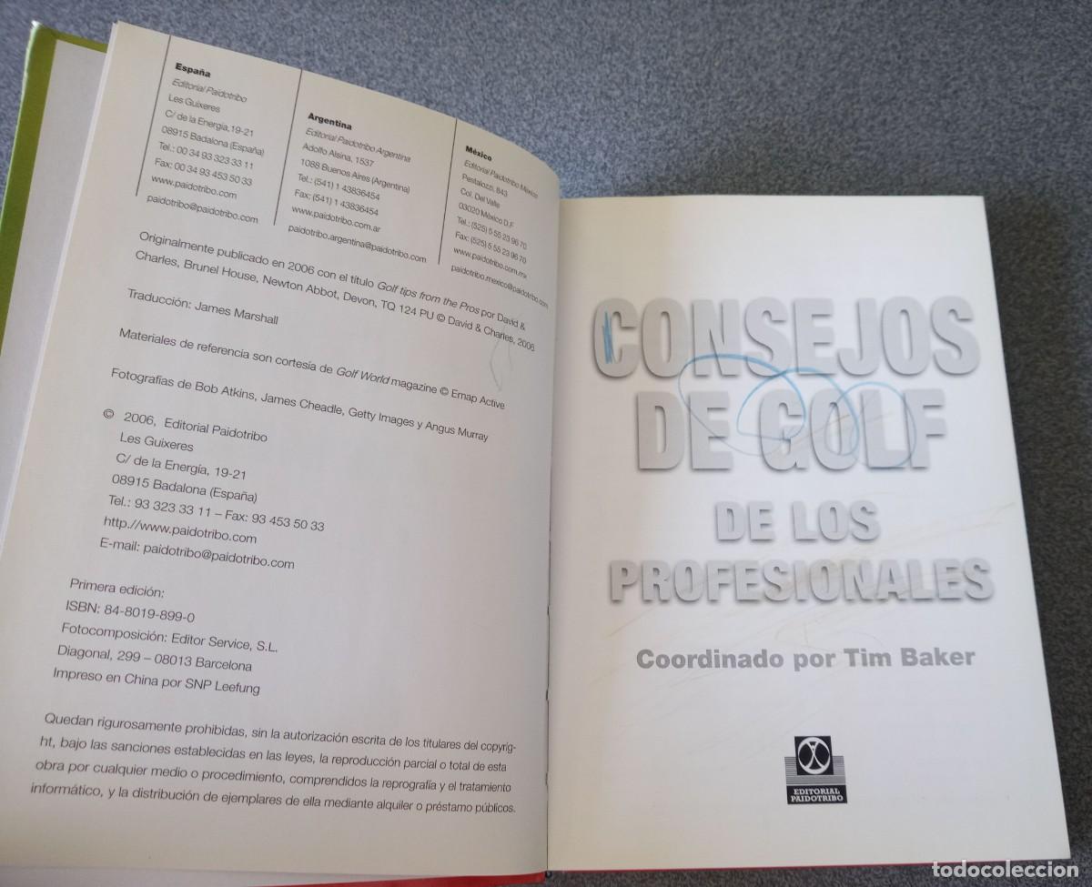 Coleccionismo deportivo: Consejos De Golf De Los Profesionales Tim Baker - Foto 5