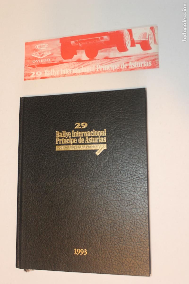 Coleccionismo deportivo: AGENDA Prensa 29 Rally Pr&iacute;ncipe de Asturias (1993) + Raro Marcap&aacute;ginas Discoteca LA REAL (Oviedo)