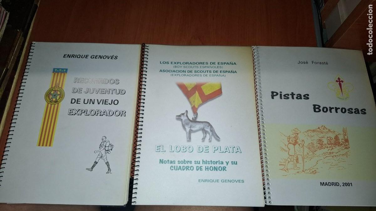 Coleccionismo deportivo: Recuerdos de juventud de un viejo explorador. El lobo plata. Pistas borrosas. Explorador