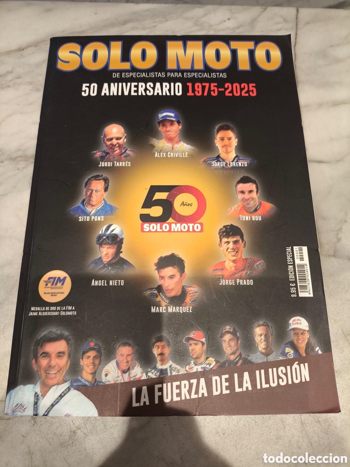 Coleccionismo deportivo: Solo moto 50 aniversario 1975-2025 Criville Lorenzo Pons Prado M&aacute;rquez Nieto Tarres Bou