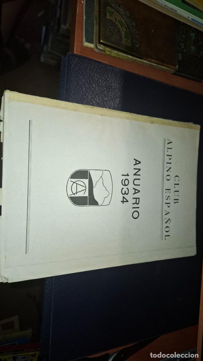 Coleccionismo deportivo: Anuario 1934, club alpino espa&ntilde;ol