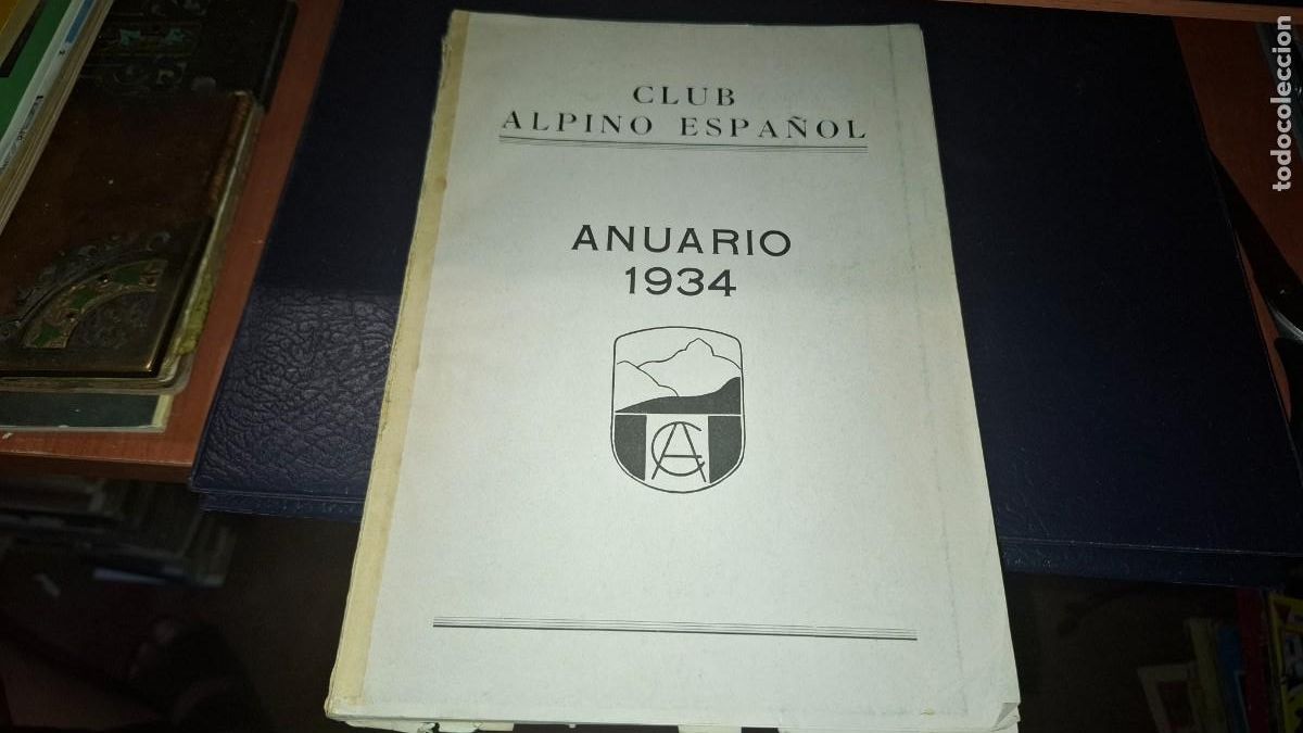 Coleccionismo deportivo: Anuario 1934, club alpino espa&ntilde;ol