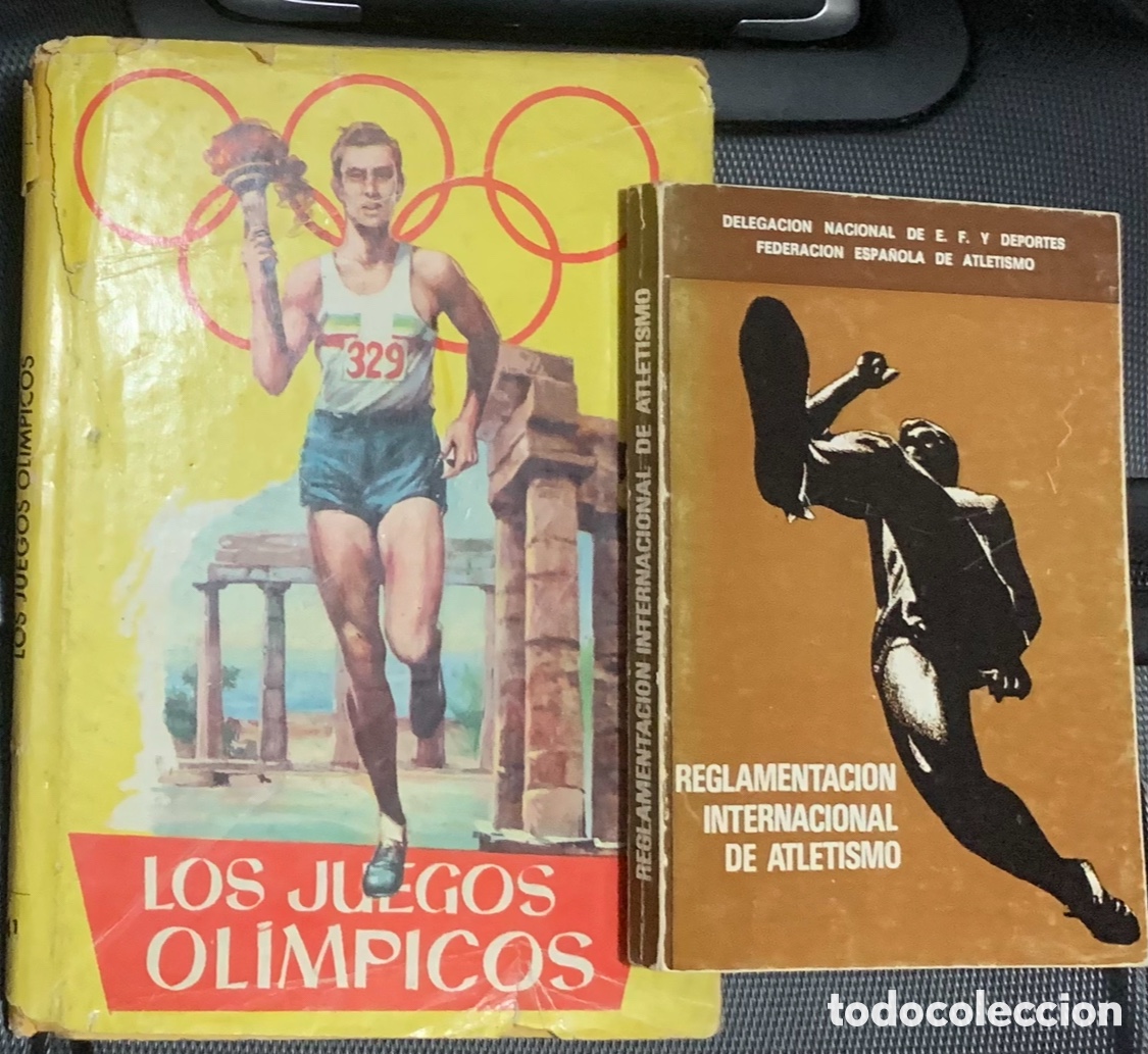 Coleccionismo deportivo: LOTE 2 LIBROS JUEGOS OLIMPICOS REGLAMENTACION INTERNACIONAL DEL ATLETISMO DEPORTES