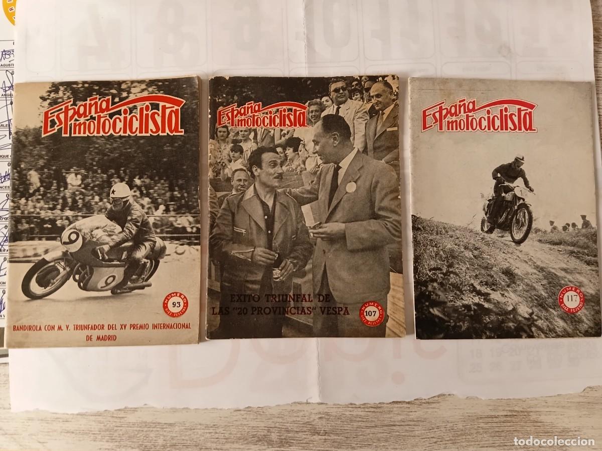 Coleccionismo deportivo: Lote 3 Revistas Espa&ntilde;a Motociclista .