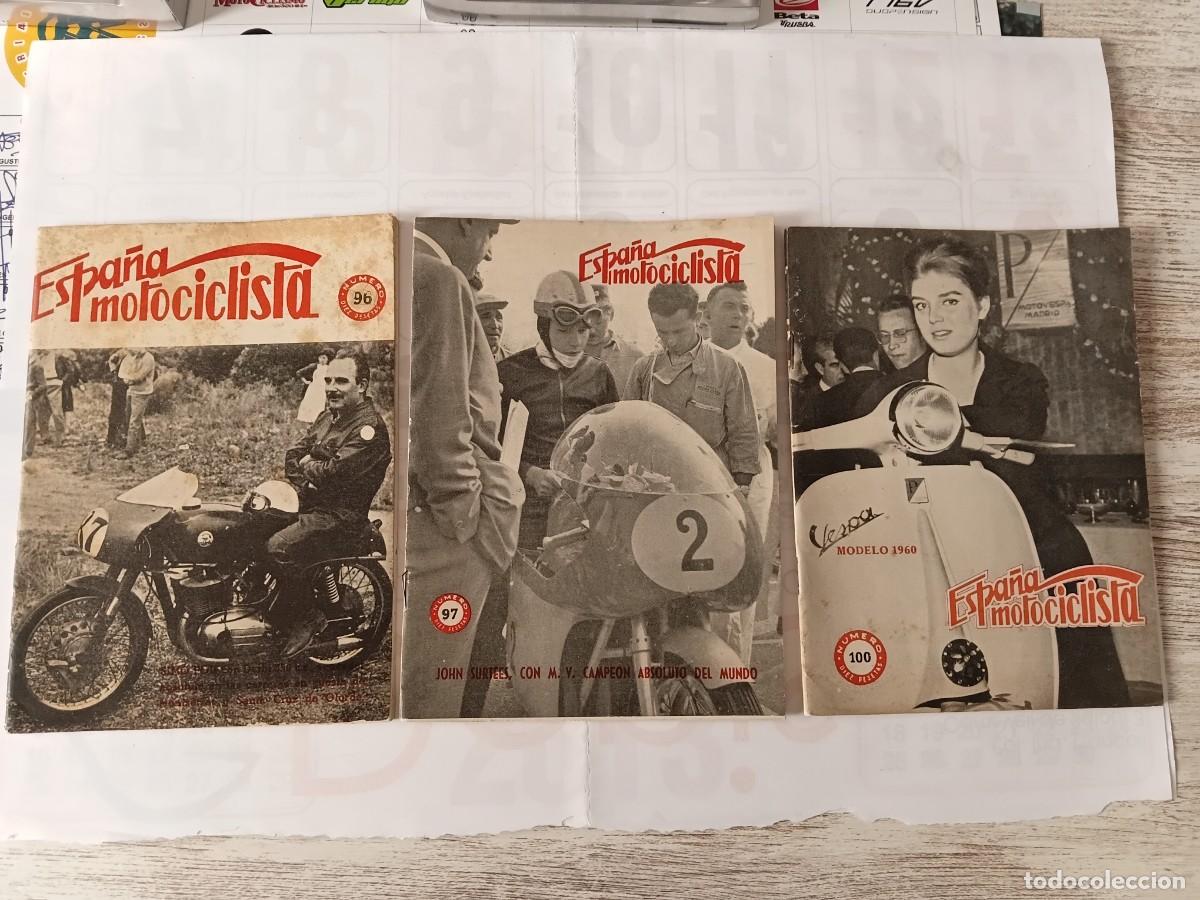 Coleccionismo deportivo: Lote 3 revistas ESPA&Ntilde;A MOTOCICLISTA .