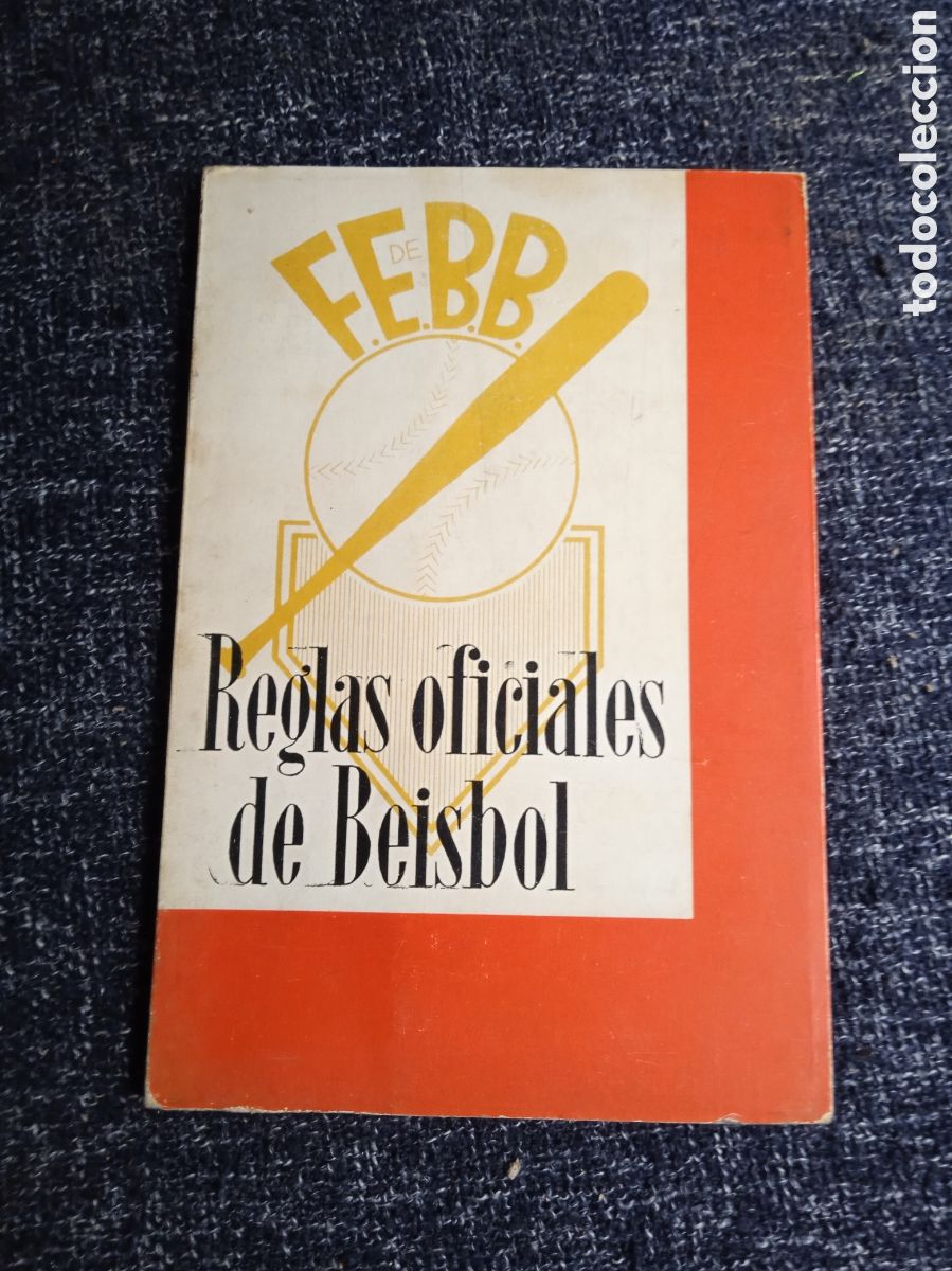 Coleccionismo deportivo: FEBB - Reglas oficiales de Beisbol - Comit&eacute; ol&iacute;mpico espa&ntilde;ol 1965