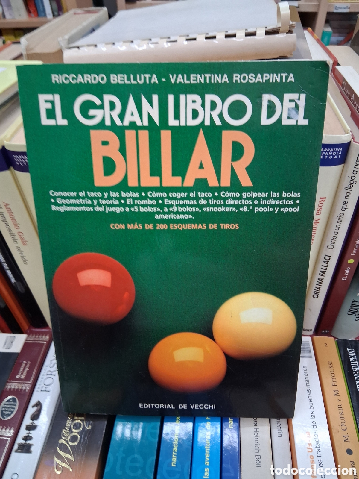 Coleccionismo deportivo: El gran libro del Billar - Riccardo Belluta - Valentina Rosapinta - ediciones de Vecchi