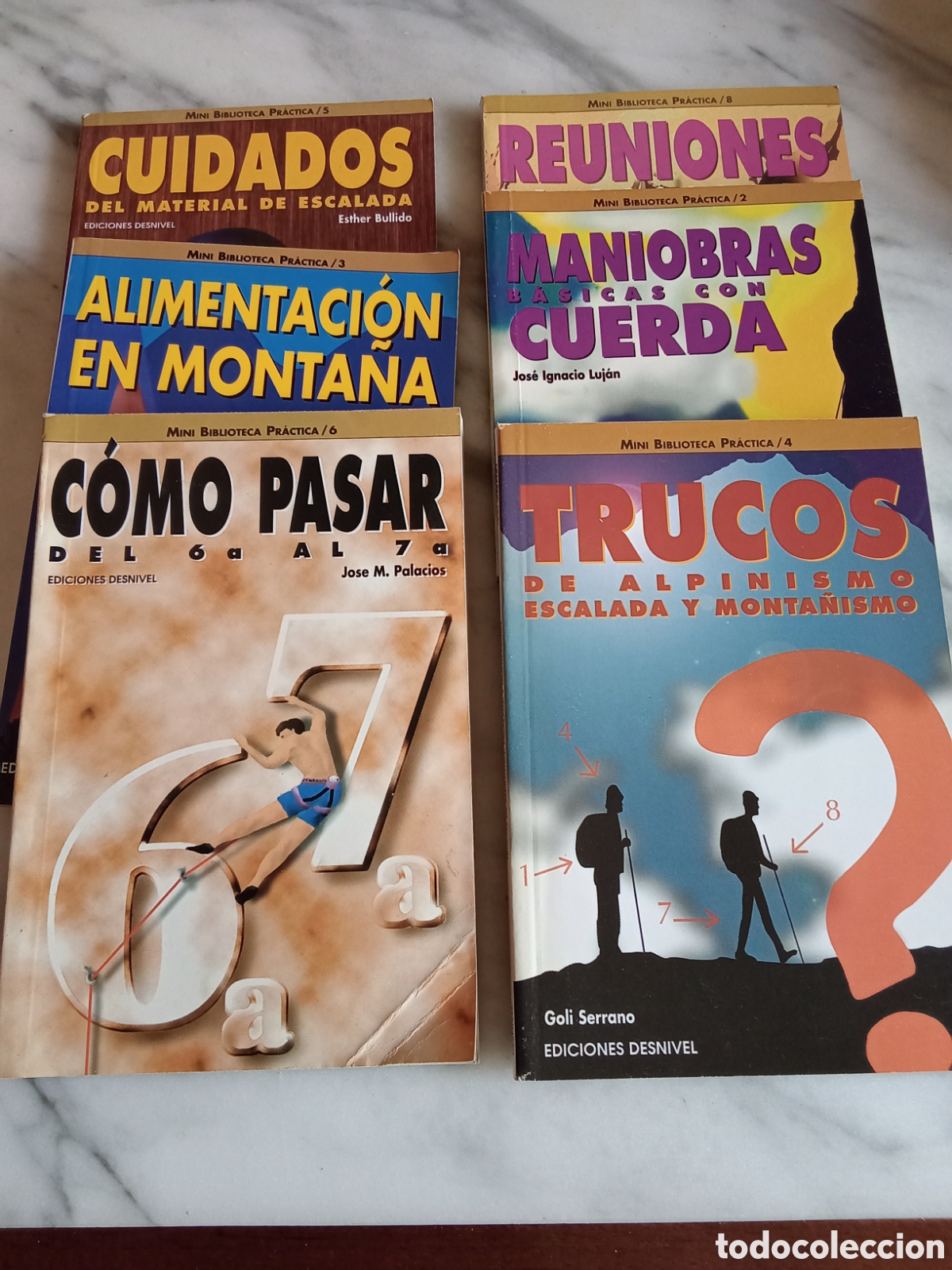Coleccionismo deportivo: Mini Biblioteca Practica Ediciones Desnivel Vol. 2, 3, 4, 5, 6 y 8