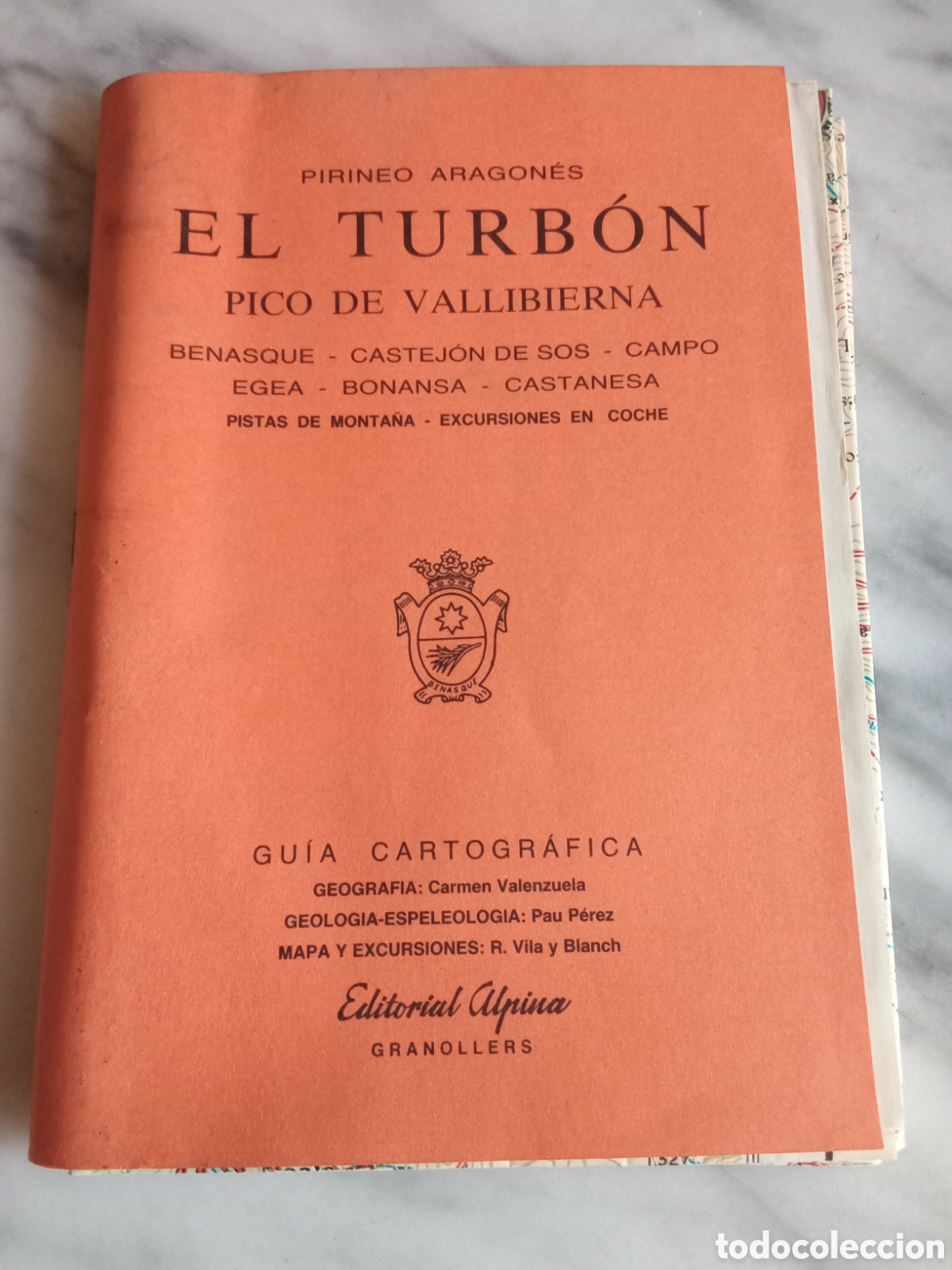 Coleccionismo deportivo: Guia Cartogr&aacute;fica El Turbon Pico de Vallibierna - Editorial Alpina 1989