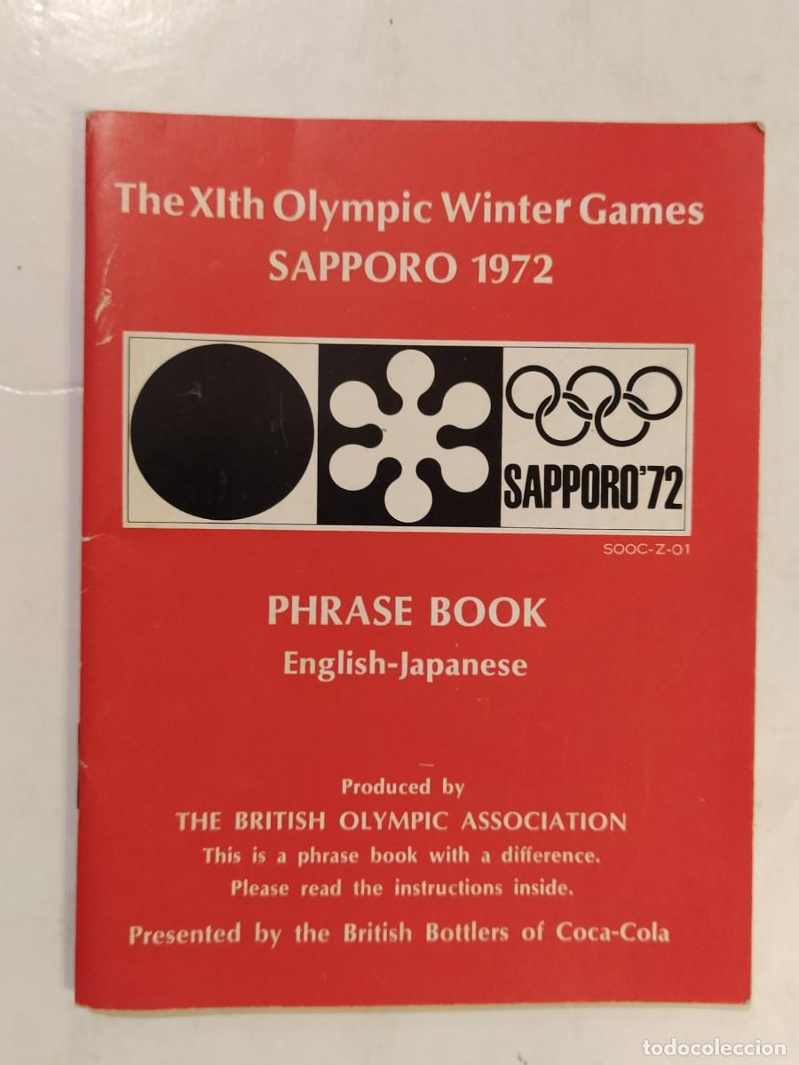 Coleccionismo deportivo: JUEGOS OLIMPICOS - THE XI TH OLYMPIC WINTER GAMES SAPPORO 1972 - PHRASE BOOK - COCA COLA -VER FOTOS