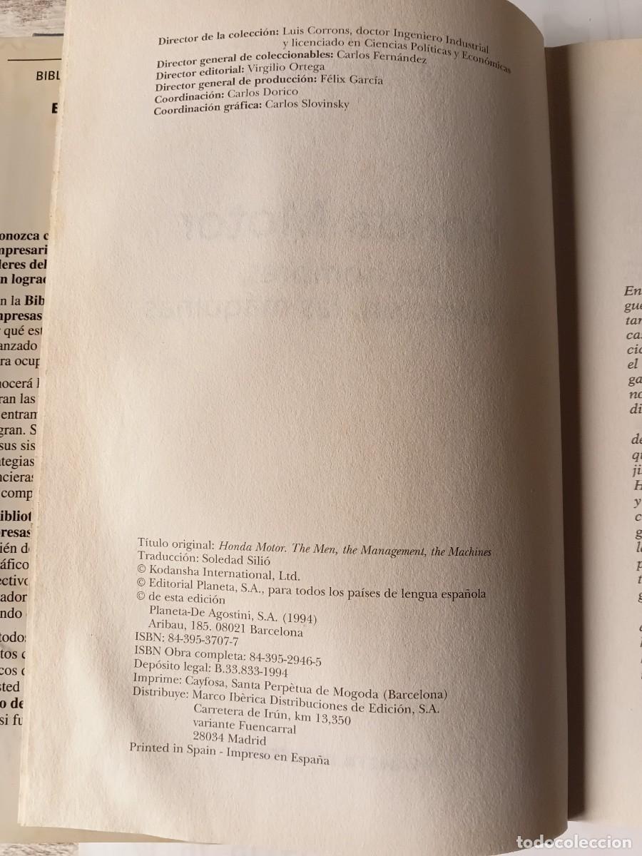 Coleccionismo deportivo: Libro de Motos . HONDA MOTOR . - Foto 3