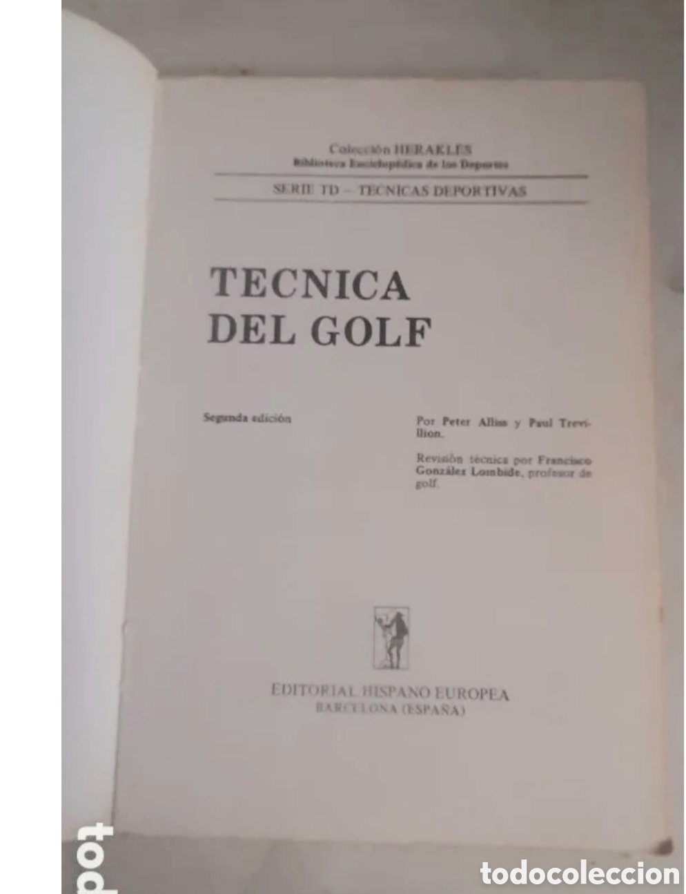 Coleccionismo deportivo: libro t&eacute;cnica del golf Peter Alliss - Foto 3