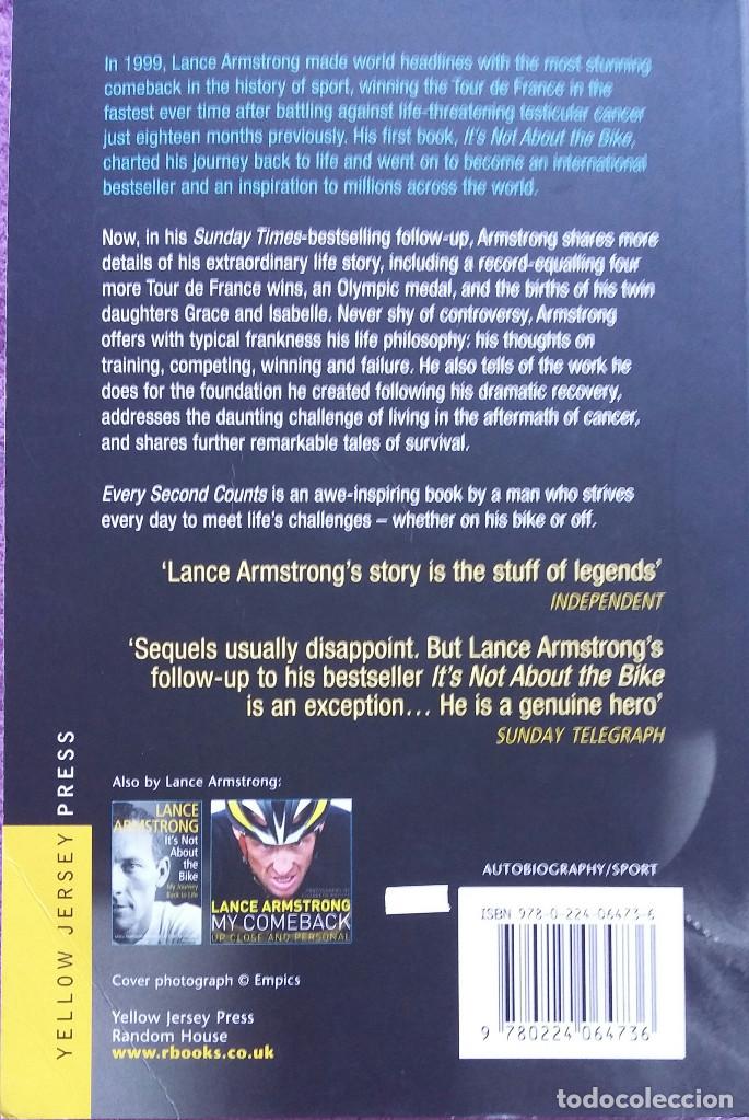 Libros: Libro Lance Armstrong - Every Second Counts - Ciclismo - Foto 2