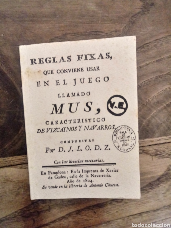 Libros: Reglas.fixas del juego mus - Foto 1