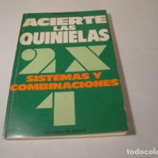 Livros: ACIERTE LAS QUINIELAS. EDITORIAL DE VECHI, S.A. AÑO 1975. COMO NUEVO.. Lote 233287065