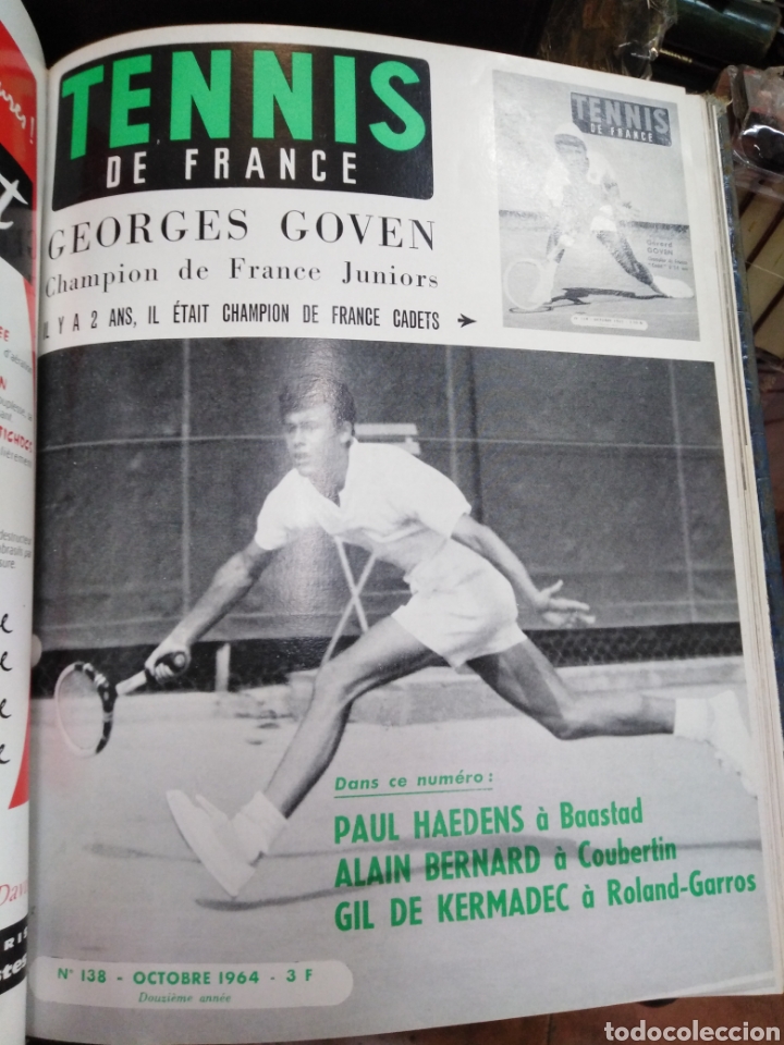 Libros: TENNIS DE FRANCE/AÑO COMPLETO 1964 ENERO A DICIEMBRE-N°129 A N°140- - Foto 13 - 241661260