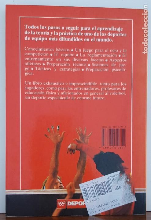 Libros: VOLEIBOL- BLUME, G. MARTINEZ ROCA EDICIONES - Foto 2