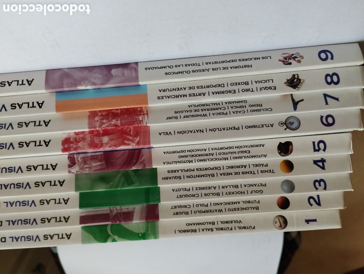 Libros: Atlas Visual de los deportes 9 tomos - Foto 8