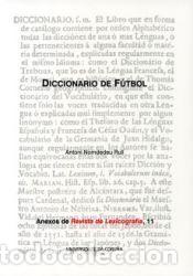 Libros: Diccionario de f&uacute;tbol - Nomdedeu Rull, Antoni