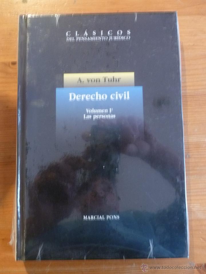 Libros: DERECHO CIVIL. VOL 1. LAS PERSONAS.A.VON TUHR. MARCIAL PONS. 1988 264 PAG - Foto 1 - 47954940