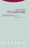 Libros: De la instituci&oacute;n a la constituci&oacute;n Editorial Trotta, S.A. - Foto 1