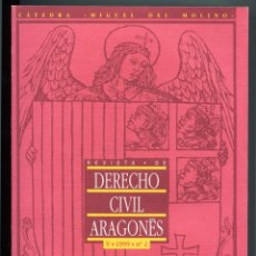Libros: REVISTA DE DERECHO CIVIL ARAGONÉS. AÑO V, NÚMERO 2. 2000.. Lote 176551757