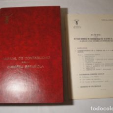 Libros: MANUAL DE CONTABILIDAD PARA LA EMPRESA ESPAÑOLA. A.CIENFUEGOS, G. LEÓN Y C. BORGES. AÑO 1974.NUEVO. Lote 177298122