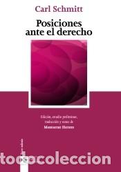 Libros: Posiciones ante el Derecho - Schmitt, Carl - Foto 1