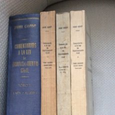 Libros: COMENTARIOS A LA LEY DE ENJUICIAMIENTO CIVIL. JAIME GUASP D TOMOS.. Lote 364307836