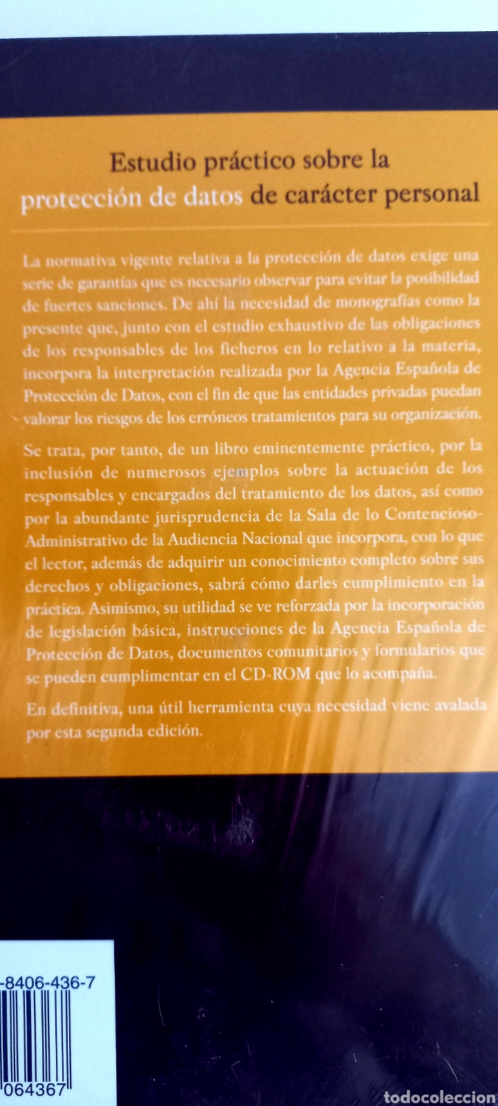 Libros: PROTECCI&Oacute;N DE DATOS DE CAR&Aacute;CTER PERSONAL. PRECINTADO - Foto 2