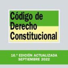 Libros: CÓDIGO DE DERECHO CONSTITUCIONAL - EDITORIAL TECNOS. Lote 362896515