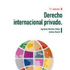 Libros: DERECHO INTERNACIONAL PRIVADO - NUVOLI, ANDREA; MARTÍNEZ RUBIO, AGUSTINA. Lote 363750725