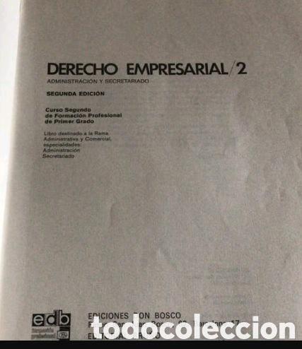 Libros: DERECHO EMPRESARIAL (2)a&ntilde;o 1977 (LIBRO) - Foto 3