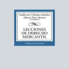 Libros: LECCIONES DE DERECHO MERCANTIL - VALENZUELA GARACH, FRANCISCO JAVIER; TIRADO SUÁREZ, JAVIER; SECO. Lote 378074019
