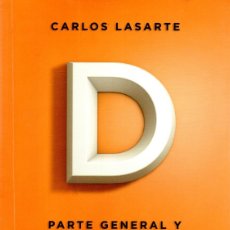 Libros: PARTE GENERAL Y DERECHO DE LA PERSONA. PRINCIPIOS DE DERECHO CIVIL. CARLOS LASARTE. Lote 402527919
