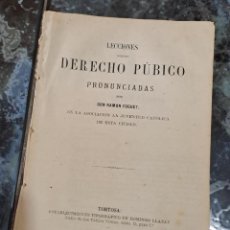Libros: 4425.-TORTOSA-LECCIONES DE DERECHO PUBLICO PRONUNCIADAS POR RAMON FOGUET
