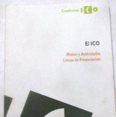 Libros: EL ICO. MISIÓN Y ACTIVIDADES. 1995.